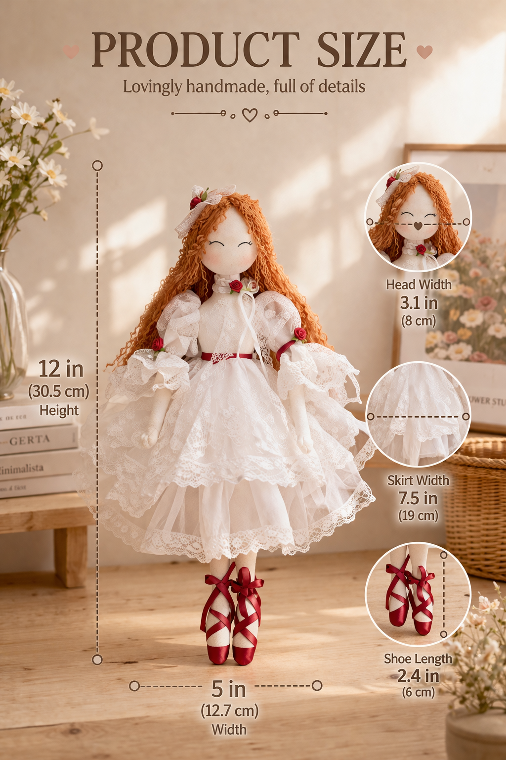 Ivory Rose Heirloom – Handmade Lace Doll with Vintage Bridal Elegance & Timeless Grace