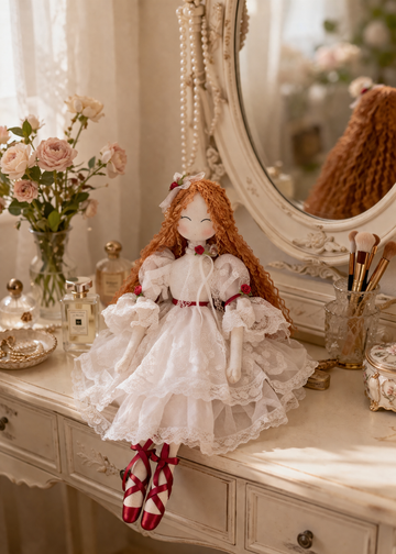 Ivory Rose Heirloom – Handmade Lace Doll with Vintage Bridal Elegance & Timeless Grace