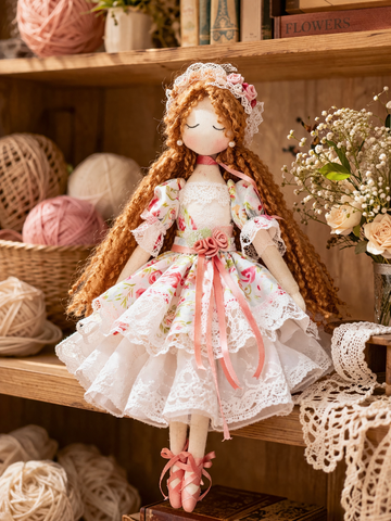 Velumi Bloomlace Heirloom Doll – Handcrafted Floral Lace Princess Decor