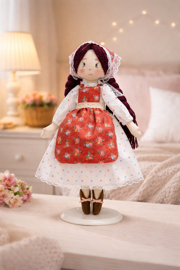Little Hearth Guardian – Handmade Floral Doll Bringing Warmth to Your Space & Soul