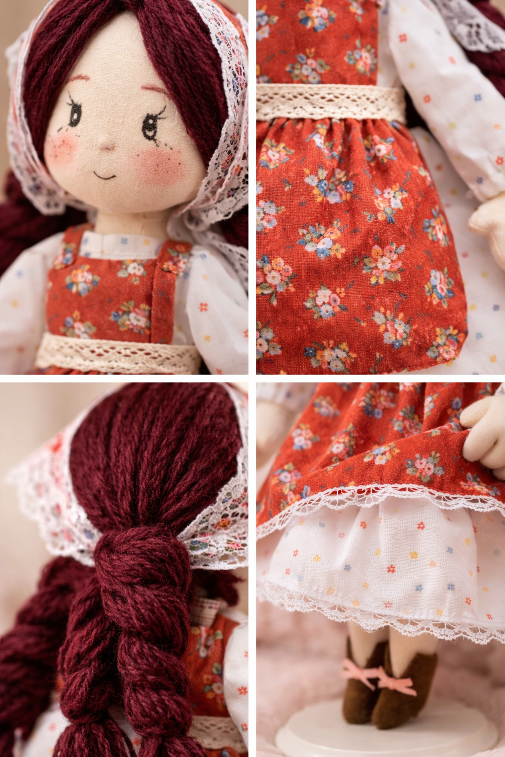 Little Hearth Guardian – Handmade Floral Doll Bringing Warmth to Your Space & Soul