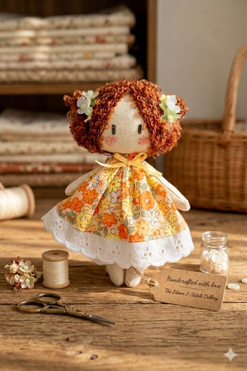 Velumi Honey Bloom Pocket Doll – Handcrafted Mini Floral Charm Keepsake